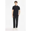 Defacto F9870AXBK81 Siyah REGULAR FIT Fermuar Yaka Polo Tişört