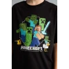 Defacto H3512A8BK81 Siyah Minecraft Oversıze Bisiklet Yaka Kısa Kollu Tişört Erkek Çocuk