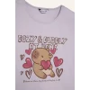 Defacto H8359A8PN256 Pembe Regular Fıt 2li Pijama Takımı Kız Çocuk