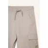 Defacto B5868A8GR296 Gri Regular Fıt Sweatshirt Kumaşı Şort Erkek Çocuk