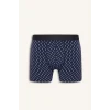 Defacto G9292AXNV105 Lacivert Regular Fıt Çizgili 3lü Boxer