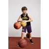 Defacto H2918A8PR299 Mor NBA Los Angeles Lakers Regular Fıt Şort Erkek Çocuk