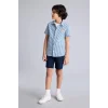 Defacto C2955A8NV135 Lacivert Gabardin Şort Erkek Çocuk