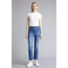 Defacto G2217AXNM28 Mavi Crop Flare Fıt Yüksek Bel Jean Pantolon