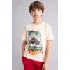 Defacto H4114A8ER98 Ekru Hot Wheels 2li Takım Erkek Çocuk