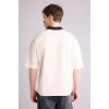 Defacto G5812AXER105 Ekru Loose Fıt Polo Tişört