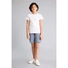 Defacto B5868A8GR171 Gri Regular Fıt Sweatshirt Kumaşı Şort Erkek Çocuk