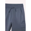 Defacto B5868A8GR171 Gri Regular Fıt Sweatshirt Kumaşı Şort Erkek Çocuk