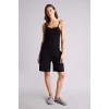 Defacto N6090AZBK81 Siyah İp Askılı Kaplı Pamuklu Atlet