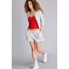 Defacto G7956AXGR256 Gri %100 Pamuk Standart Fıt Şort