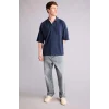Defacto H2600AXNV256 Lacivert Loose Fıt Polo Yaka Kısa Kollu Polo Tişört