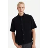 Defacto F8616AXBK81 Siyah %100 Pamuk Boxy Fit Gömlek