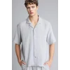 Defacto C7578AXGR130 Gri %100 Pamuk Relax Fit Gömlek