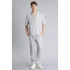 Defacto C7578AXGR130 Gri %100 Pamuk Relax Fit Gömlek