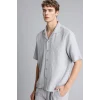 Defacto C7578AXGR130 Gri %100 Pamuk Relax Fit Gömlek