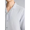 Defacto C7578AXGR130 Gri %100 Pamuk Relax Fit Gömlek