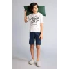 Defacto G8773A8ER105 Ekru %100 Pamuklu 2li Pijama Takımı Erkek Çocuk
