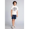 Defacto G8773A8ER105 Ekru %100 Pamuklu 2li Pijama Takımı Erkek Çocuk