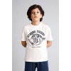 Defacto G8773A8ER105 Ekru %100 Pamuklu 2li Pijama Takımı Erkek Çocuk