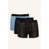 Defacto G9379AXBK81 Siyah Regular Fıt Sebze Baskılı 3lü Boxer