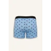 Defacto G9379AXBK81 Siyah Regular Fıt Sebze Baskılı 3lü Boxer