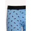 Defacto G9379AXBK81 Siyah Regular Fıt Sebze Baskılı 3lü Boxer