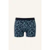 Defacto H3432AXNV135 Lacivert Regular Fıt 3lü Boxer