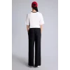 Defacto E7719AXBK81 Siyah Wıde Leg Geniş Paça Standart Boy Sporcu Pantolon