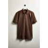 Defacto G1515AXBN534 Kahve Regular Fıt Polo Yaka Kısa Kollu Polo Tişört