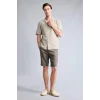 Defacto D4268AXKH398 Haki %100 Pamuk Regular Fit Bermuda Şort