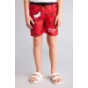 Defacto H1893A8RD44 Kırmızı NBA Chıcago Bulls Deniz Şortu Erkek Çocuk