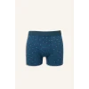 Defacto G9371AXGN614 Yeşil Regular Fıt Baskılı 3lü Boxer