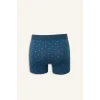 Defacto G9371AXGN614 Yeşil Regular Fıt Baskılı 3lü Boxer