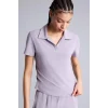 Defacto G0751AXPR518 Mor Standart Fıt Polo Yaka Sporcu Kısa Kollu Polo Tişört