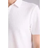 Defacto F8628AXER85 Ekru Slım Fıt  Waffle Kısa Kollu Polo Tişört