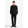 Defacto F9886AXBK27 Siyah Modern Fıt Polo Yaka Uzun Kollu Gömlek