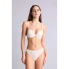 Defacto T8478AZER105 Ekru Micro Kaplı Full Push Up Balenli Tişört Bra