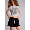 Defacto G7956AXBK81 Siyah %100 Pamuk Standart Fıt Şort