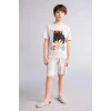 Defacto H4108A8GR184 Gri Dragon Ball Regular Fıt 2li Pijama Takımı Erkek Çocuk