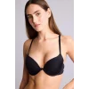 Defacto T8478AZBK81 Siyah Micro Kaplı Full Push Up Balenli Tişört Bra