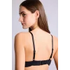 Defacto T8478AZBK81 Siyah Micro Kaplı Full Push Up Balenli Tişört Bra