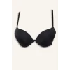Defacto T8478AZBK81 Siyah Micro Kaplı Full Push Up Balenli Tişört Bra