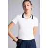 Defacto H3265AXER105 Ekru Slım Fıt Sporcu Pike Kısa Kollu Polo Tişört