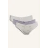 Defacto G8540AXER98 Ekru 3lü Slip Külot