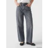 LCW Jeans Gri Yüksek Bel Boyfriend Fit Kadın Jean Pantolon