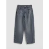 LCW Jeans Gri Yüksek Bel Boyfriend Fit Kadın Jean Pantolon