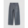 LCW Jeans Gri Yüksek Bel Boyfriend Fit Kadın Jean Pantolon