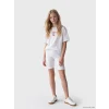 LCW Kids Beyaz Kız Çocuk Basic Kısa Tayt
