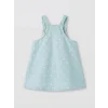 LCW baby Mavi Kalp Desenli Kız Bebek Gabardin Elbise ve Tişört