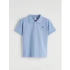 LCW Kids Mavi Polo Yaka Nakışlı Erkek Çocuk Tişört